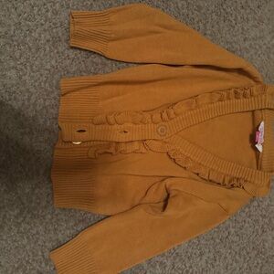 Women's Mustard Cardigan Sweater